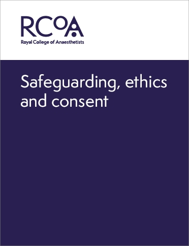 Front cover for safeguarding, ethics and consent guidance